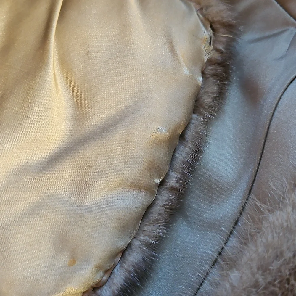 Gartenhaus Vintage Mink Stole Women's One Size Vintage Fur Coat Shawl Glamour